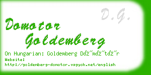 domotor goldemberg business card